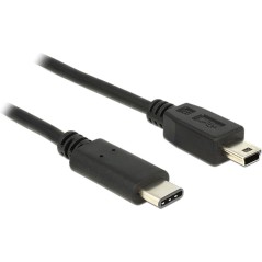 DeLOCK USB 3.1 Type-C Cable 1m - High-Speed, Durable, Black - SKU: 4043619836031